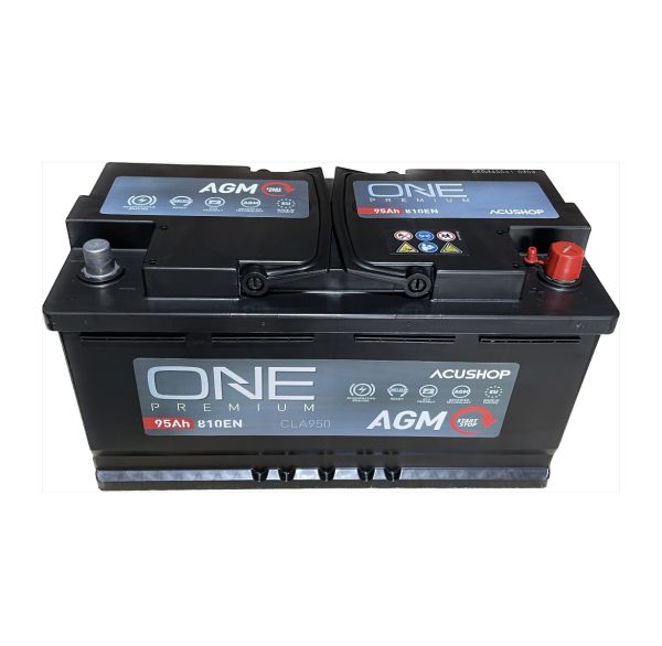 Baterie auto ONE PREMIUM AGM START&STOP 95Ah CLA950 EN 810A 3 ANI GARANTIE