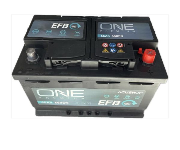 Baterie auto ONE PREMIUM START&STOP EFB 65AH CLE652 EN 650A 5 ANI GARANTIE