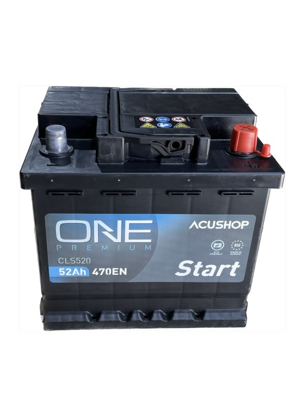 Baterie auto ONE PREMIUM 52AH CLS520 EN 470A 3 ANI GARANTIE