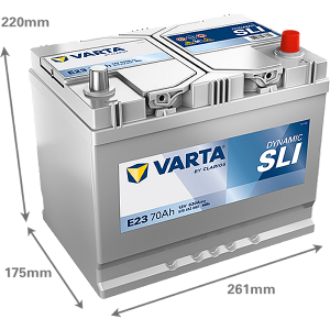 Baterie VARTA Dynamic SLI 70Ah E23 EN 630A (E23)