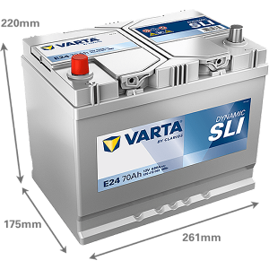 Baterie VARTA Dynamic SLI 70Ah E24 EN 630A (E24)