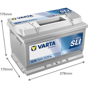 Baterie VARTA Dynamic SLI 74Ah E38 EN 750A (E38)