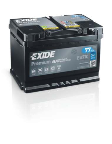 Baterie auto EXIDE PREMIUM 77Ah EA770 EN 760A