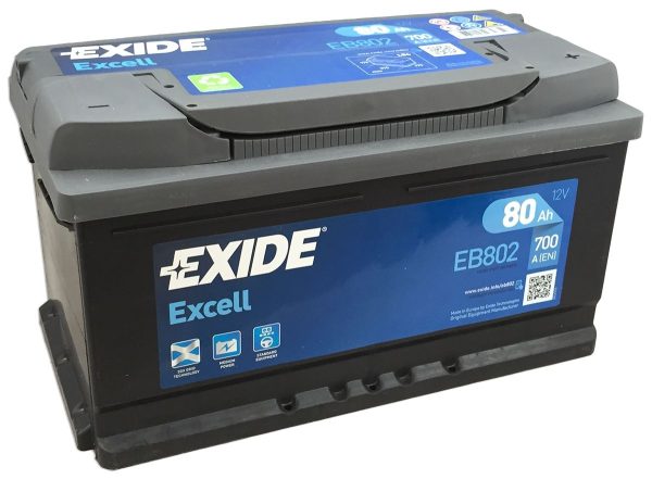 Baterie auto EXIDE EXCELL 80Ah EB802 EN 700A