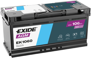 Baterie auto EXIDE AGM START&STOP 106Ah EK1060 EN 950A