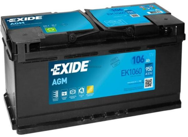 Baterie auto EXIDE AGM START&STOP 106Ah EK1060 EN 950A