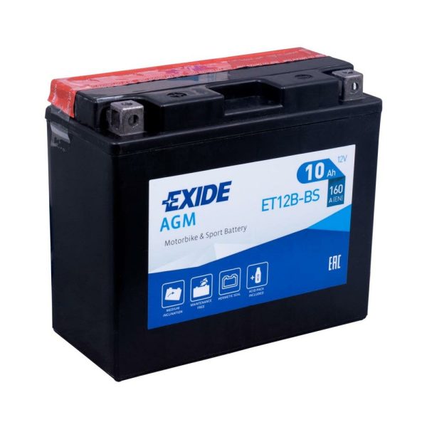 Baterie moto EXIDE BIKE AGM ET12B-BS