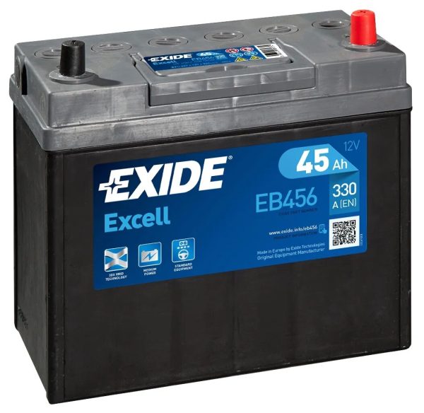 Baterie auto EXIDE EXCELL 45 Ah EB456 EN 330A