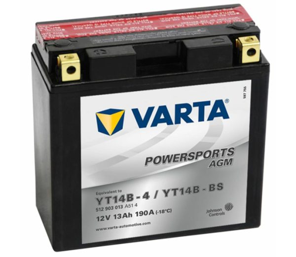 Baterie moto VARTA 12V 12AH YT14B-BS left+
