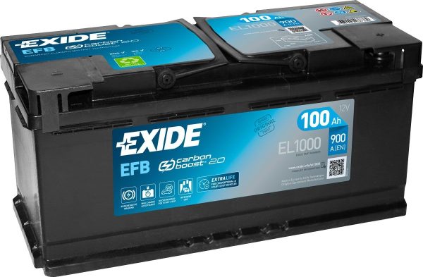 Baterie auto EXIDE EFB START&STOP 100Ah EL1000 EN 900A