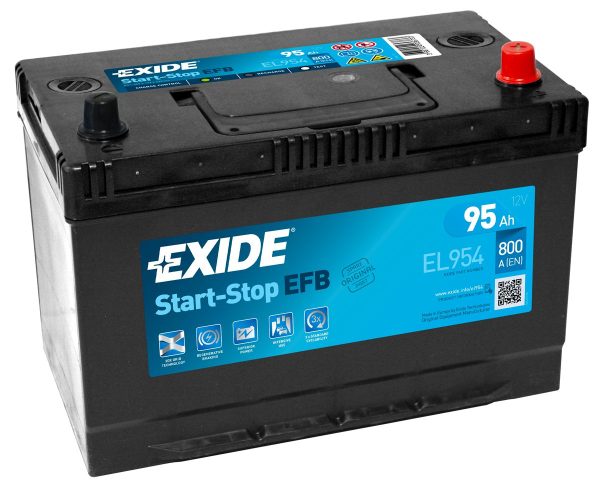 Baterie auto EXIDE EFB START&STOP 95Ah EL954 EN 800A