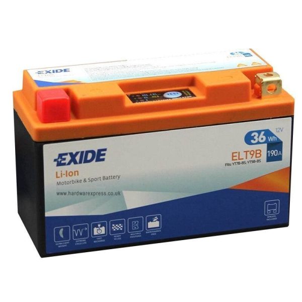 Baterie moto EXIDE Lithium ELT9B