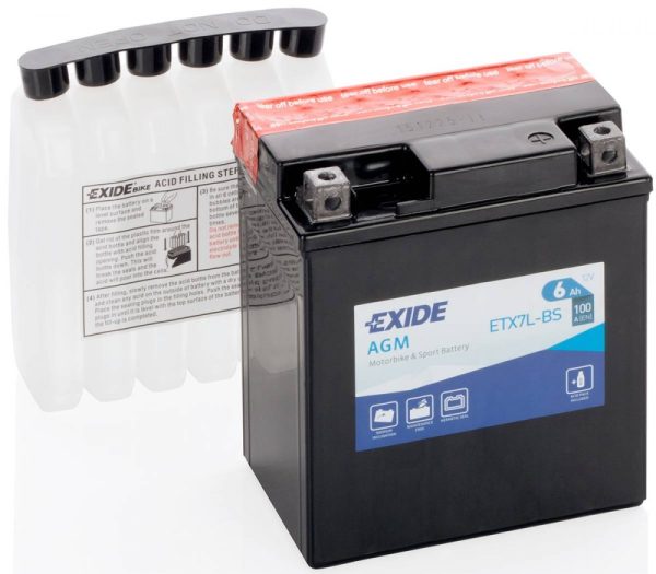 Baterie moto EXIDE BIKE AGM ETX7L-BS