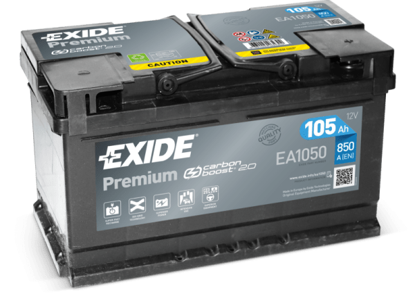 Baterie auto EXIDE PREMIUM 105Ah EA1050 EN 850A