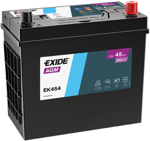 Baterie auto  EXIDE AGM START&STOP 45Ah EK454 EN 380A